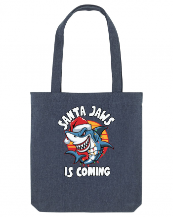 Santa Jaws Is Coming Midnight Blue