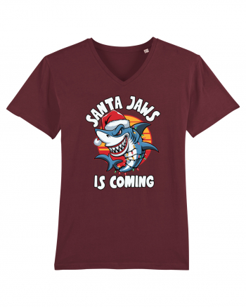 Santa Jaws Is Coming Burgundy