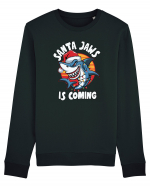 Santa Jaws Is Coming Bluză mânecă lungă Unisex Rise