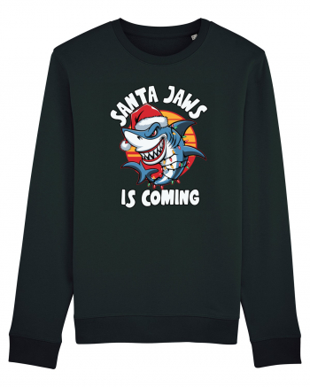 Santa Jaws Is Coming Black