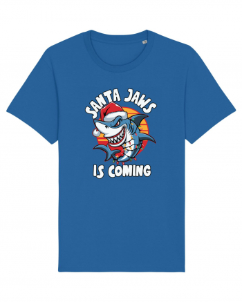 Santa Jaws Is Coming Royal Blue