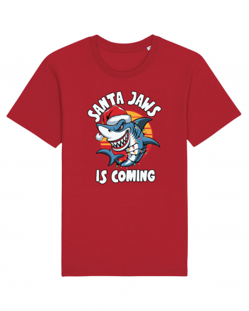 Santa Jaws Is Coming Red