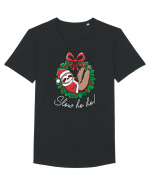 Slow Ho Ho! Tricou mânecă scurtă guler larg Bărbat Skater