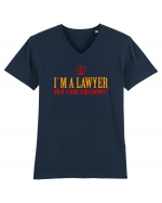 I`M A LAWYER, WHAT`S YOUR SUPERPOWER? - SUNT AVOCAT, CARE E SUPERPUTEREA TA Tricou mânecă scurtă guler V Bărbat Presenter