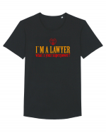 I`M A LAWYER, WHAT`S YOUR SUPERPOWER? - SUNT AVOCAT, CARE E SUPERPUTEREA TA Tricou mânecă scurtă guler larg Bărbat Skater