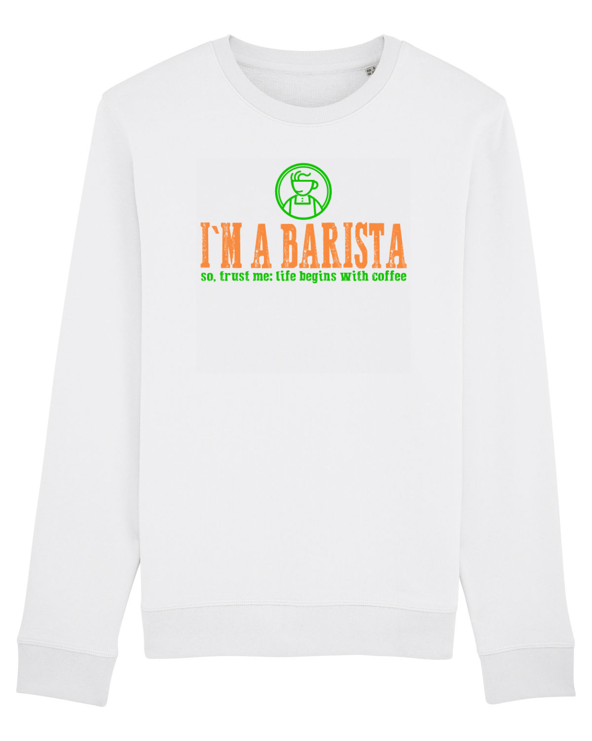 Bluză mânecă lungă Unisex Rise White