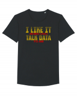 I LIKE IT WHEN YOU TALK DATA TO ME Tricou mânecă scurtă guler larg Bărbat Skater