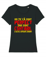 NU ZIC CA SUNT PERFECT, DAR SUNT CONTABIL SI ASTA  E APROAPE SINONIM Tricou mânecă scurtă guler larg fitted Damă Expresser