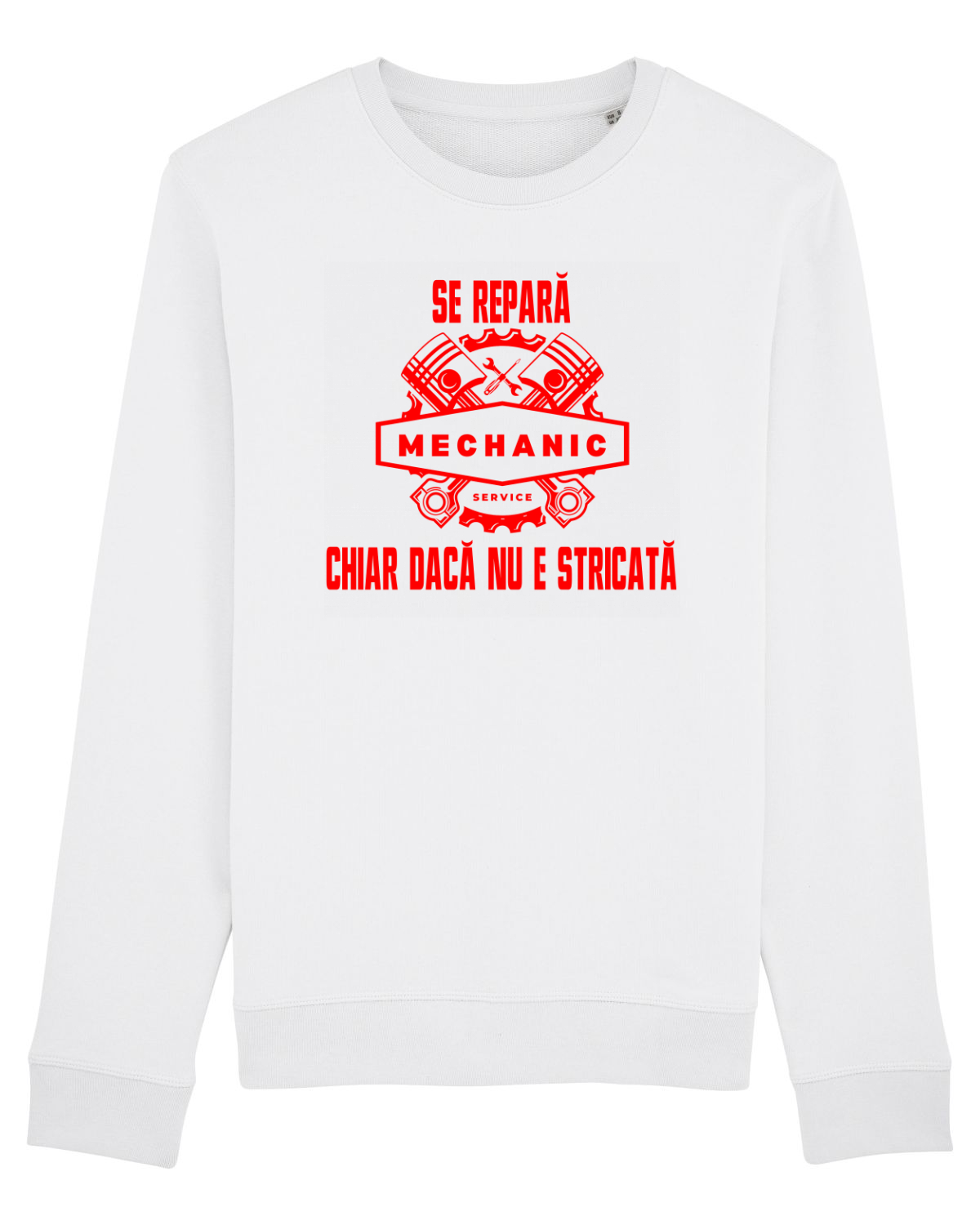 Bluză mânecă lungă Unisex Rise White