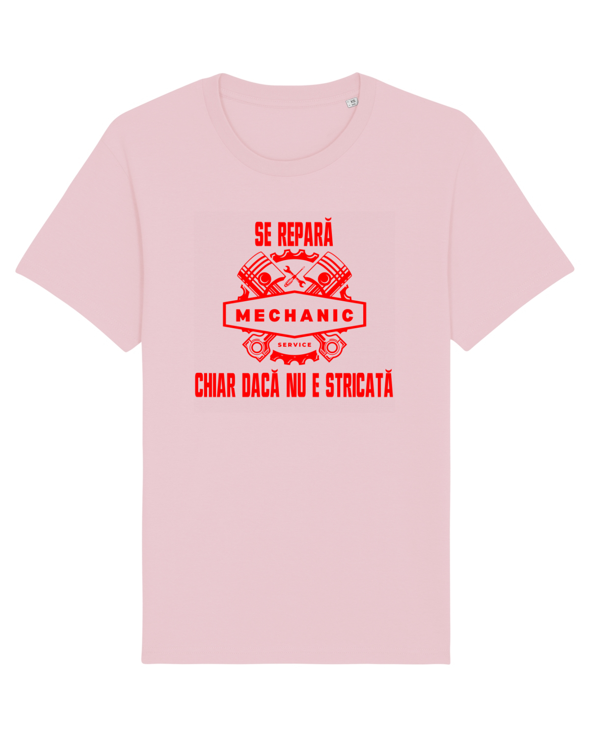 Tricou mânecă scurtă Unisex Rocker Cotton Pink