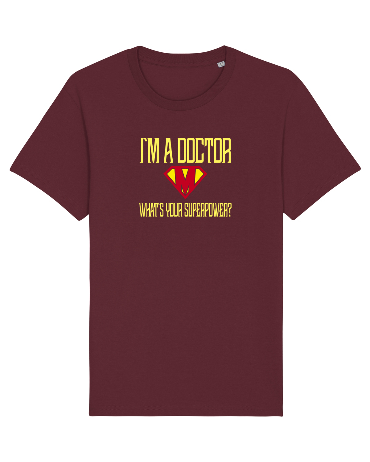 Tricou mânecă scurtă Unisex Rocker Burgundy