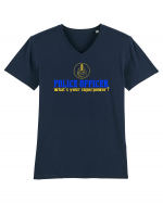 I`M A POLICE OFFICER. WHAT`S YOUR SUPERPOWER? 2 Tricou mânecă scurtă guler V Bărbat Presenter