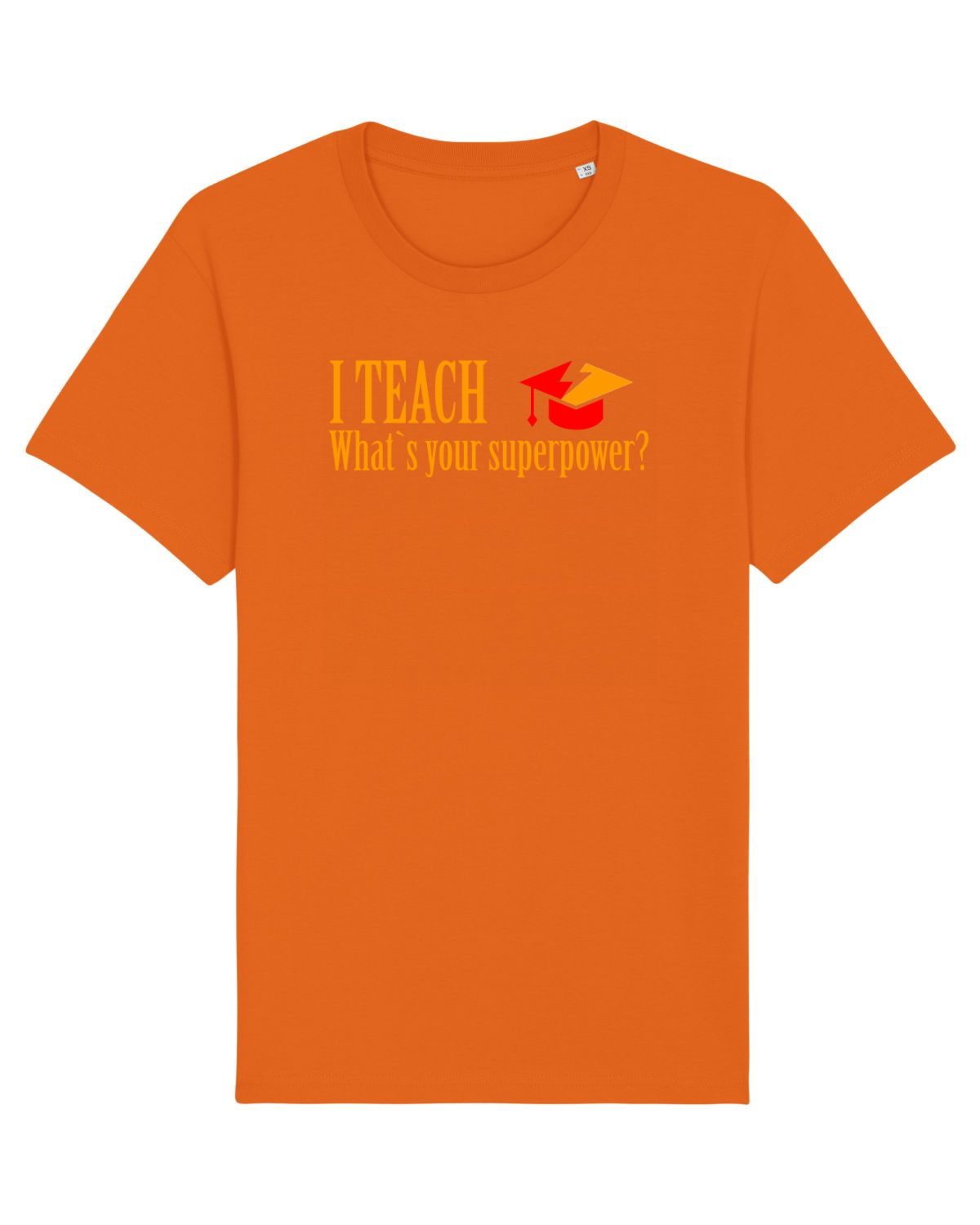 Tricou mânecă scurtă Unisex Rocker Bright Orange