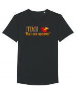 I TEACH, WHAT`S YOUR SUPERPOWER? Tricou mânecă scurtă guler larg Bărbat Skater