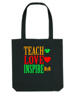 TEACH - LOVE - INSPIRE Sacoșă textilă