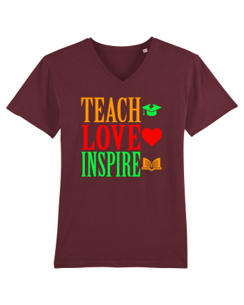 TEACH - LOVE - INSPIRE Burgundy