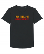 I `M A THERAPIST, WHAT`S YOUR SUPERPOWER? Tricou mânecă scurtă guler larg Bărbat Skater