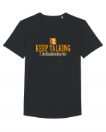 KEEP TALKING. I`M DIAGNOSING YOU Tricou mânecă scurtă guler larg Bărbat Skater