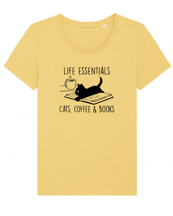 Cats Coffee and Books Jojoba