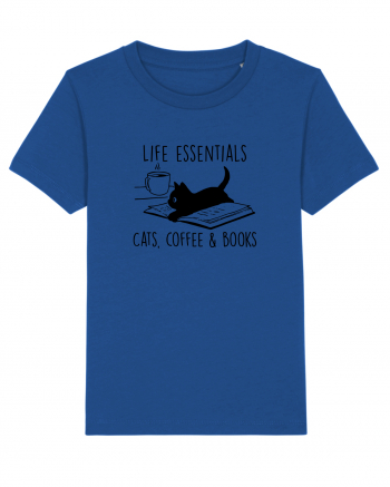 Cats Coffee and Books Majorelle Blue