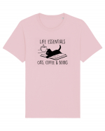 Cats Coffee and Books Tricou mânecă scurtă Unisex Rocker