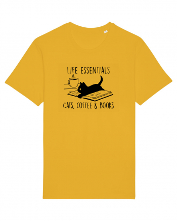 Cats Coffee and Books Spectra Yellow