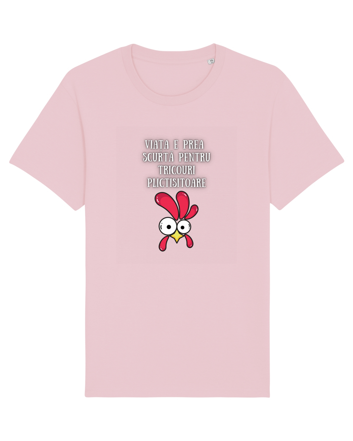 Tricou mânecă scurtă Unisex Rocker Cotton Pink