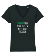 ENERGIA VINE DE LA BATERII Tricou mânecă scurtă guler V Damă Evoker