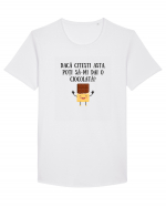 DĂ-MI O CIOCOLATĂ! Tricou mânecă scurtă guler larg Bărbat Skater