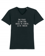 ÎMI PUN IDEILE PE HÂRTIE/TRICOU Tricou mânecă scurtă guler V Bărbat Presenter