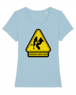 Dangerous curves ahead Tricou mânecă scurtă guler larg fitted Damă Expresser