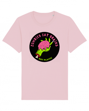 Zombies Eat Brains Cotton Pink