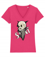 Skull Saint Tricou mânecă scurtă guler V Damă Evoker