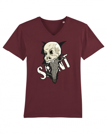 Skull Saint Burgundy