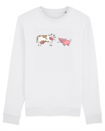 Pig! Cow! Bluză mânecă lungă Unisex Rise