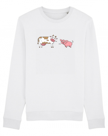 Pig! Cow! Bluză mânecă lungă Unisex Rise