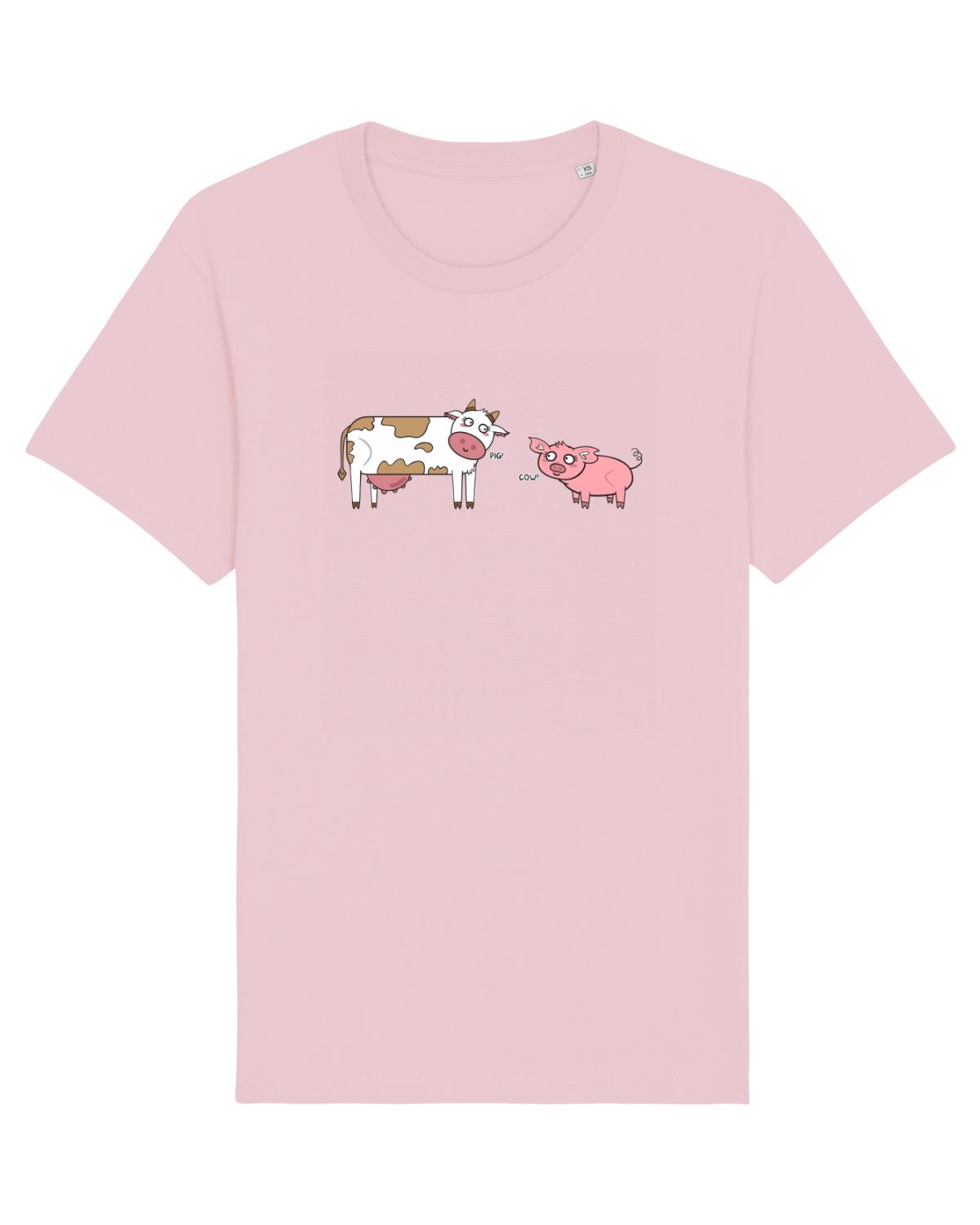 Tricou mânecă scurtă Unisex Rocker Cotton Pink