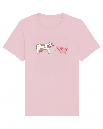 Pig! Cow! Cotton Pink