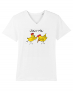 Ciocu' mic! Tricou mânecă scurtă guler V Bărbat Presenter