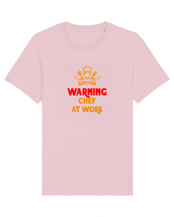 WARNING! CHEF AT WORK! - ATENTIE, CHEF / BUCATAR LA TREABA! Cotton Pink