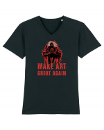 MAKE ART ... GREAT AGAIN Tricou mânecă scurtă guler V Bărbat Presenter