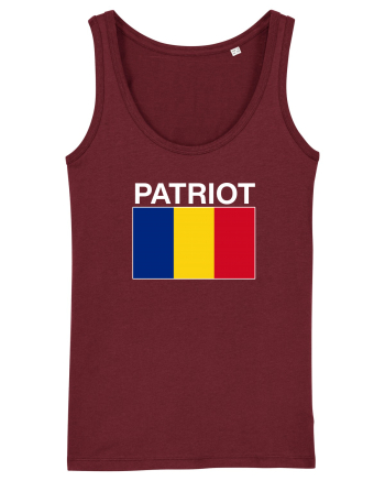 Patriot Romania Patriotism Steag Tricolor  Burgundy