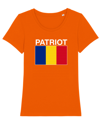 Patriot Romania Patriotism Steag Tricolor  Bright Orange