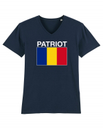 Patriot Romania Patriotism Steag Tricolor  Tricou mânecă scurtă guler V Bărbat Presenter