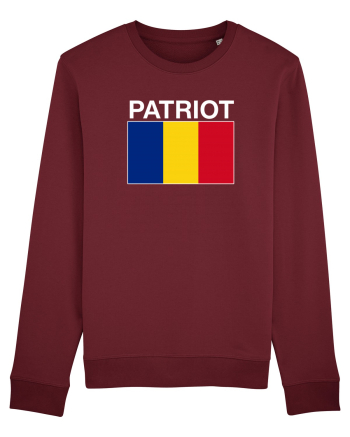 Patriot Romania Patriotism Steag Tricolor  Burgundy