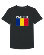 Patriot Romania Patriotism Steag Tricolor  Tricou mânecă scurtă guler larg Bărbat Skater