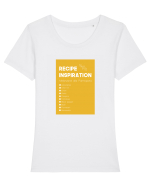 Recipe Inspiration Tricou mânecă scurtă guler larg fitted Damă Expresser