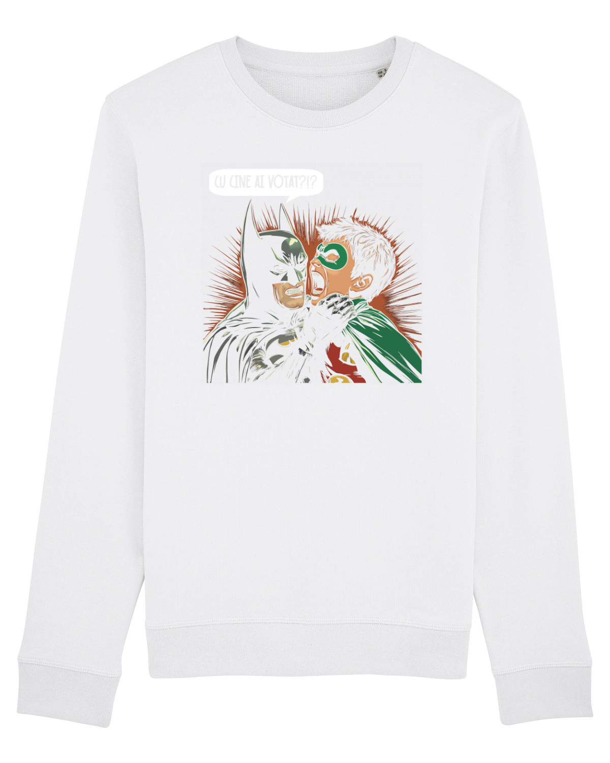 Bluză mânecă lungă Unisex Rise White