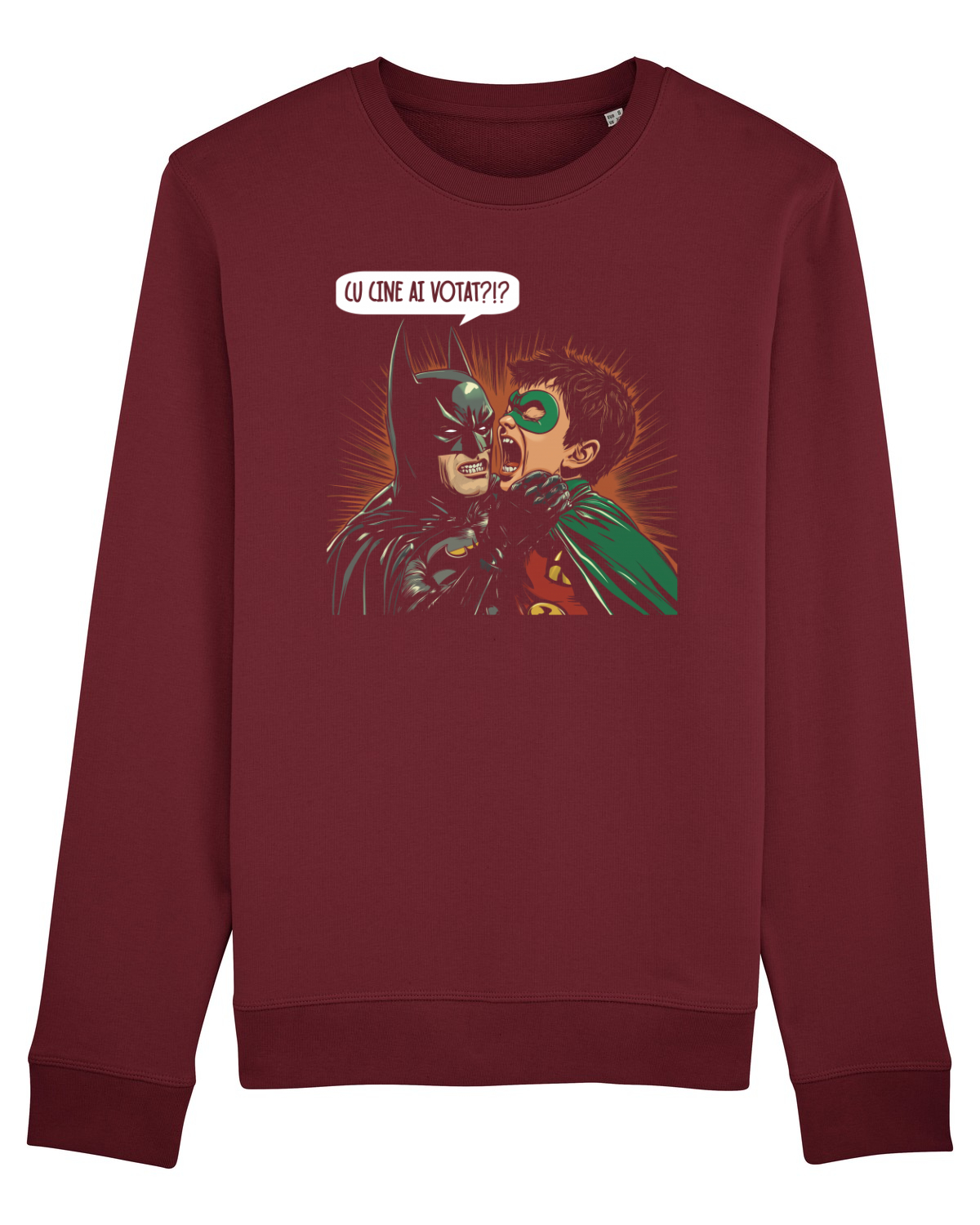 Bluză mânecă lungă Unisex Rise Burgundy