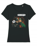 DATI LIKE SI SHARE DACA... FCUK OFF! - BATMAN Tricou mânecă scurtă guler larg fitted Damă Expresser